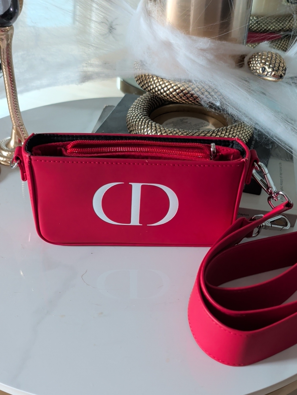 Signature Red Crossbody Bag